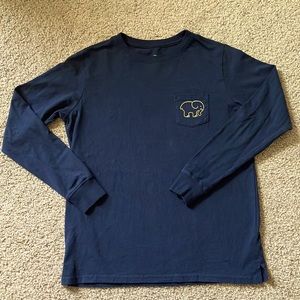 Ivory Ella XS Long Sleeve Tee Navy Blue